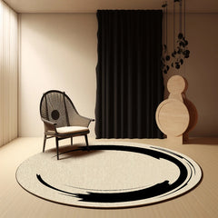 Ihomed Abstract Art Carpet Large Area Living Room Decorative Carpets Easy Care Round Rug Comfortable Refreshing Bedroom Rugs Alfombra