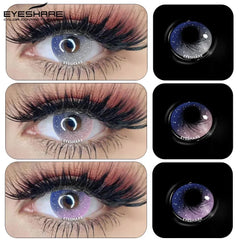 Ihomed 1 Pair Color Contact Lenses Color Contacts Lenses For Eyes Blue Contact Lens Yearly Cosmetic Makeup Colored Contacts