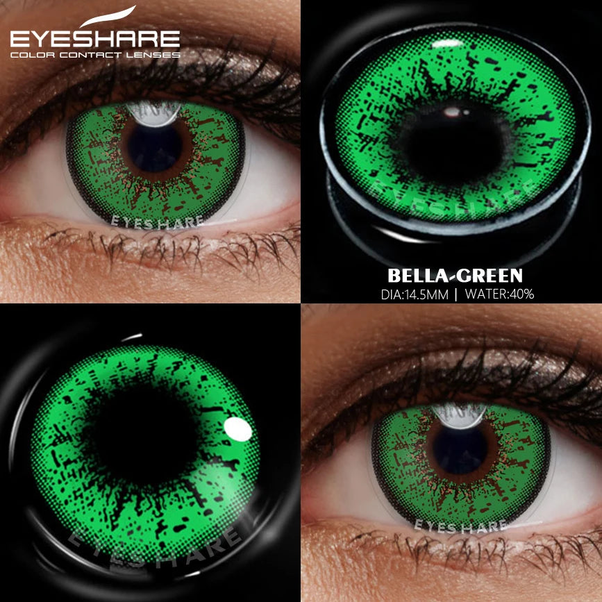 Ihomed Color Lens Bella Color Cosplay Contact Lenses Yearly Use Rendering Cosplay Contact Lens for Eyes Halloween Contacts