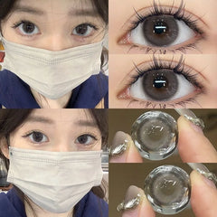 Ihomed 2pcs High Quality Color Contact Lenses for Eyes Blue Eyes Color Lens Student Anime Cosmetics Beauty Pupil