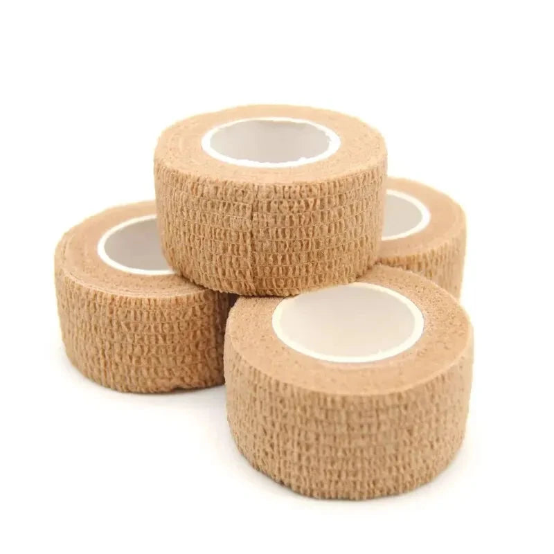 Ihomed 1pc Self Adherent Cohesive Bandage Wrap Stretch Non Woven Self Adhesive Tape - Skin Colour Athletic Elastic Bandage