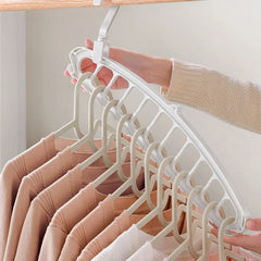 Ihomed New Clothes Hanger Closet Organizer Space Saving Hanger Multi-port Clothing Rack Plastic Scarf Storage hangers for clothes