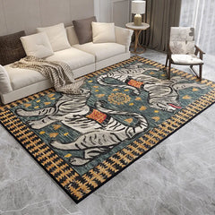 Ihomed Bohemia Retro Persian Art Carpet Large Area Living Room Carpets Cozy Soft Bedroom Decoration Rug Coffee Table Rugs Tapis Tapete