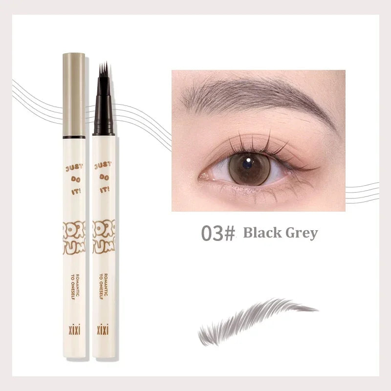 Ihomed Waterproof Four Claw Water Eyebrow Pen Natural Smooth Clear Roots 4 Point Head Liquid Eye Brow Liner Pencil Eye Makeup Cosmetic