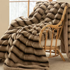 Ihomed Double layer Thickened winter Blanket Faux fur plush bed plaid super soft Sofa Blankets Microfiber blanket Bedspread on the bed