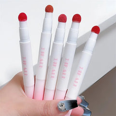 Ihomed Matte Lip Mud Air Cushion Lips Cream Brick Red Lip Glaze Powder  Lipstick Pen Non-Stick Cup Female Lip Tint Korean Makeup