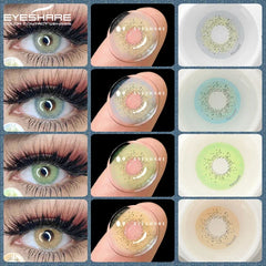 Ihomed 1Pair Colored Contacts Lenses for Eyes Natural Blue Lenses Beautiful Brown Pupil Lenses Fast Delivery Green Eye Contact