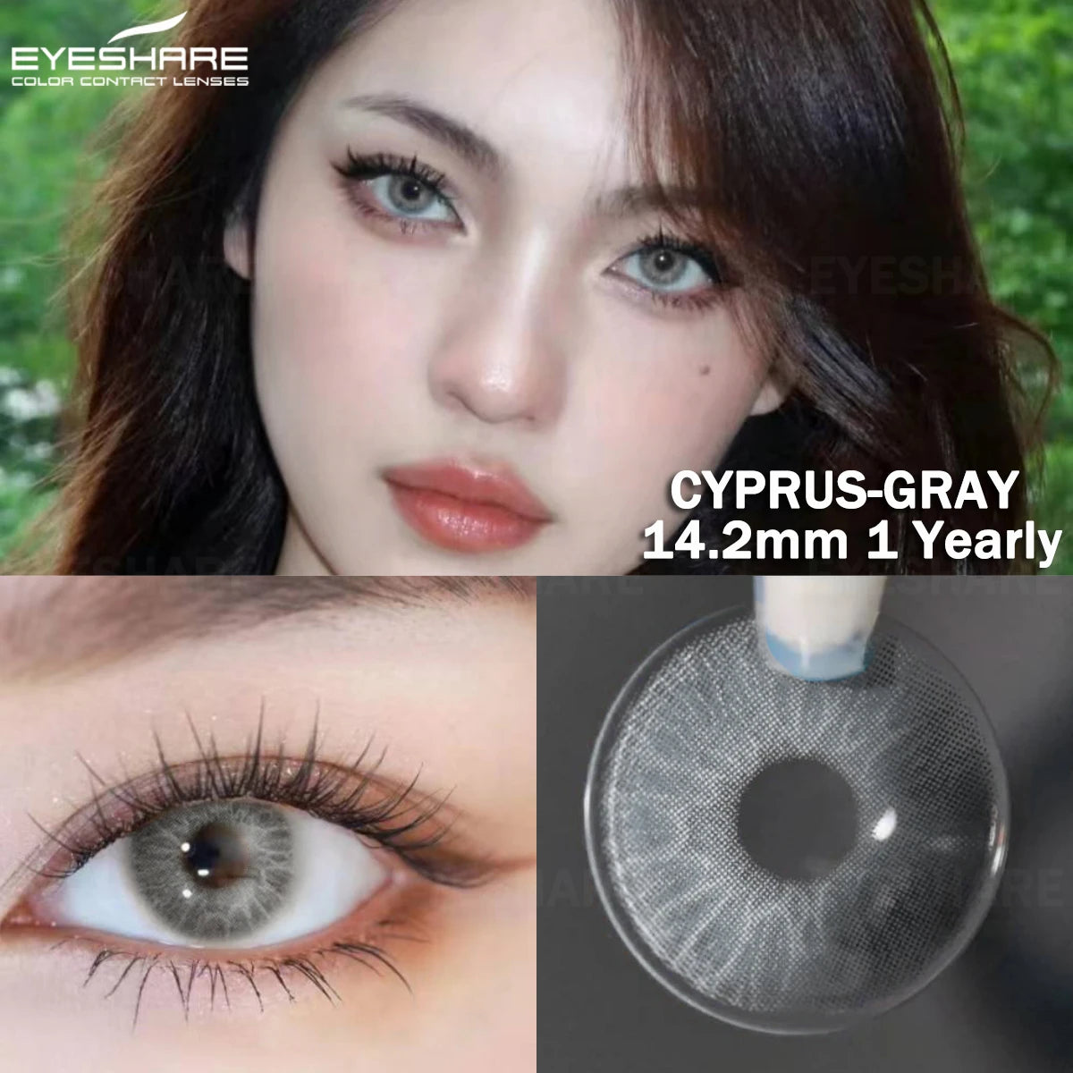 Ihomed 1 pair NEW Fashion Colored Contact lenses Natural Blue Green Colorful Contact Lens For Eyes Makeup Yearly Eyes Contacts