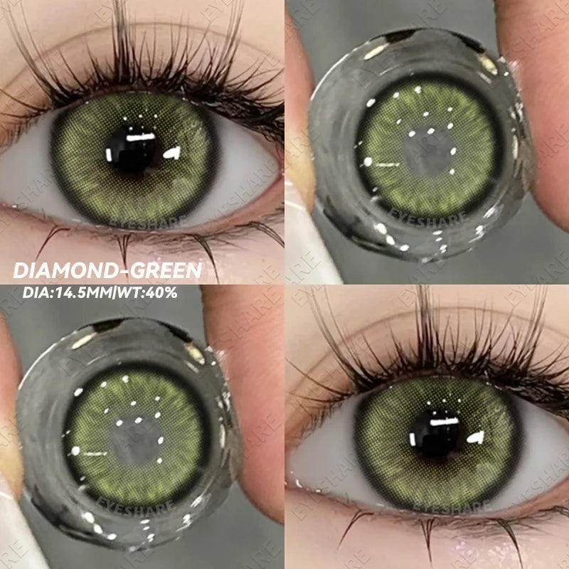 Ihomed 1 Pair Korean Lenses Colored Contact Lenses for Eyes Big Eye Lenses Blue Lense Brown Lenses Blue Eye Lenses Fog Pearl Lens