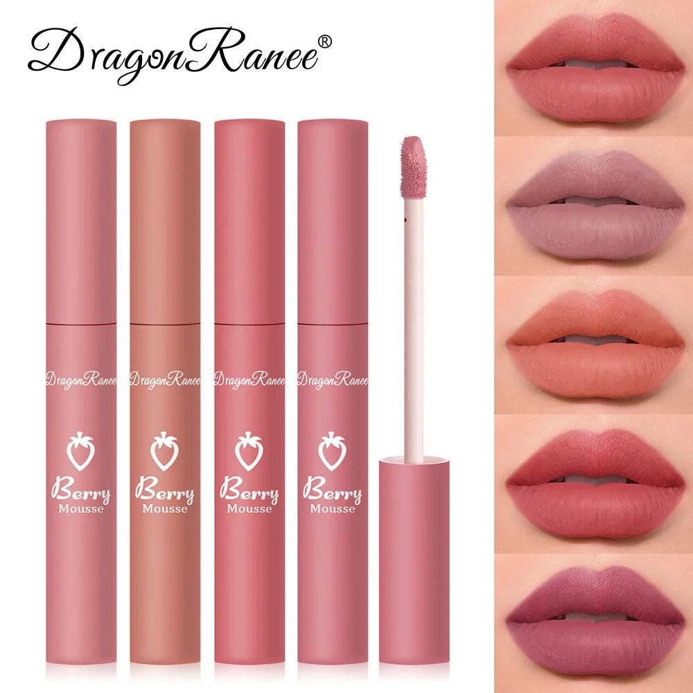 Ihomed Nude Lip Gloss Matte Velvet Liquid Lipstick Waterproof Sexy Long Lasting Non-stick Cup Nude Red Make-up for Women Korea Cosmetic