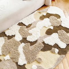 Ihomed 60x120cm Tufting Moss Bedroom Rug Soft Fluffy Scenic Bedside Carpet Floor Pad Cozy Mat Doormat Aesthetic Home Art Decor