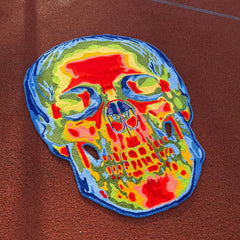 Ihomed Cool Street Heat Shadow Skull Structure DIY Custom Rug Floor Mat Bedroom Digital Printing Decoration Living Room Abstract Carpet