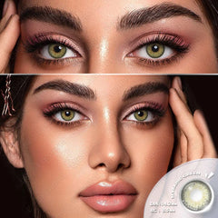 Ihomed 1pair Color Contact Lenses New Color Contact Lenses For Eyes Brown Contacts Lense Eye Yearly Use Beauty Makeup for Eyes