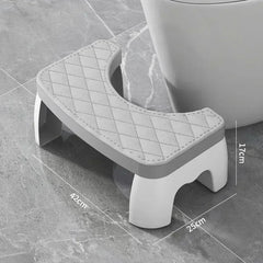 Ihomed 1 PCS Toilet Squat Stool Removable Non-slip Toilet Seat Stool Portable Squat Stool Home Adult Bathroom Accessories