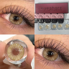 Ihomed 5pairs Daily Disposable 1 Day Daily Lens Green Color Contact Lenses for Eyes Natural Style Beautiful Pupils