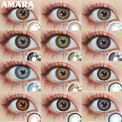 Ihomed Color Contact Lenses 2pcs Colored Contacts for Eyes Brown Colorful Eyes Lenses Yearly Cosmetic Makeup Eye Contacts Lens