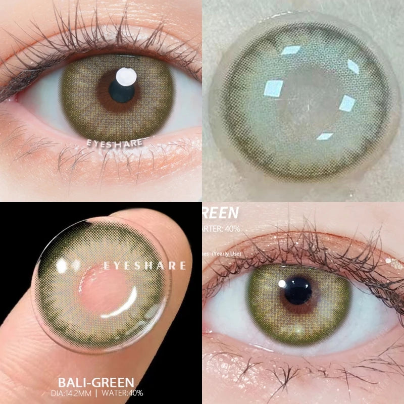 Ihomed Color Contact Lenses for Eyes 2pcs/Pair Natural Brown Eyes Contacts Lense Himalaya Cosmetic ColoreContacts Eye Makeup