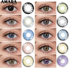 Ihomed 1 Pair Colored Contact Lenses for Eyes Blue Eye Lenses Green Contact Lenses Gray Lense Big Eye Lense Free Shipping