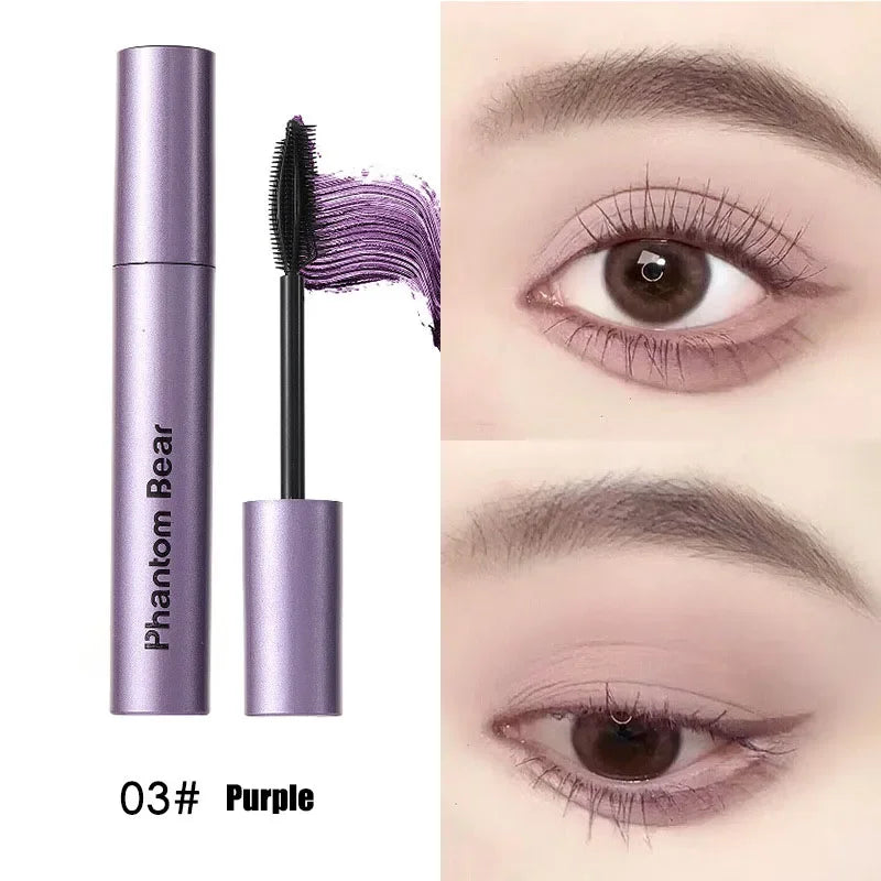 Ihomed Black Brown Mascara Waterproof Long Lasting Extension Eyelashes Lengthening Curling Mascara Purple Eyelash Makeup Cosmetic