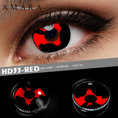 Ihomed 1 Pair Halloween Cosplay Colored Contact Lenses For Eyes Anime Lenses Color Contact Lenses Color Lens Blackout White Red