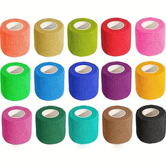 Ihomed 3Pcs Portable Elastic Self-adhesive Bandage, Breathable Sports Non-woven Wrap Finger Tape For Wrist Ankle Elbow Shoulder