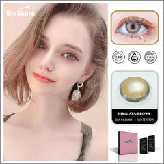 Ihomed Color Lens Himalaya Contact Lenses For Eyes Colored Lenses Blue Brown Cosmetic Lenses Contact Lens Beauty Makeup