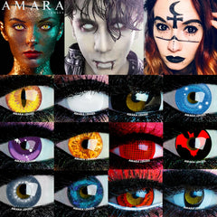 Ihomed Cosplay Color Contact Lenses for Eyes BLIND Series Makeup Halloween Beauty Contact Lenses Eye Cosmetic Color Lens Eyes