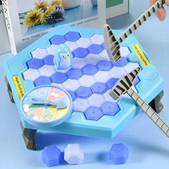 Ihomed Save Penguin Knocking Ice Toy, Ice Breaker Knocking And Disassembling Wall Board Game Novelty Game Interactive Toy