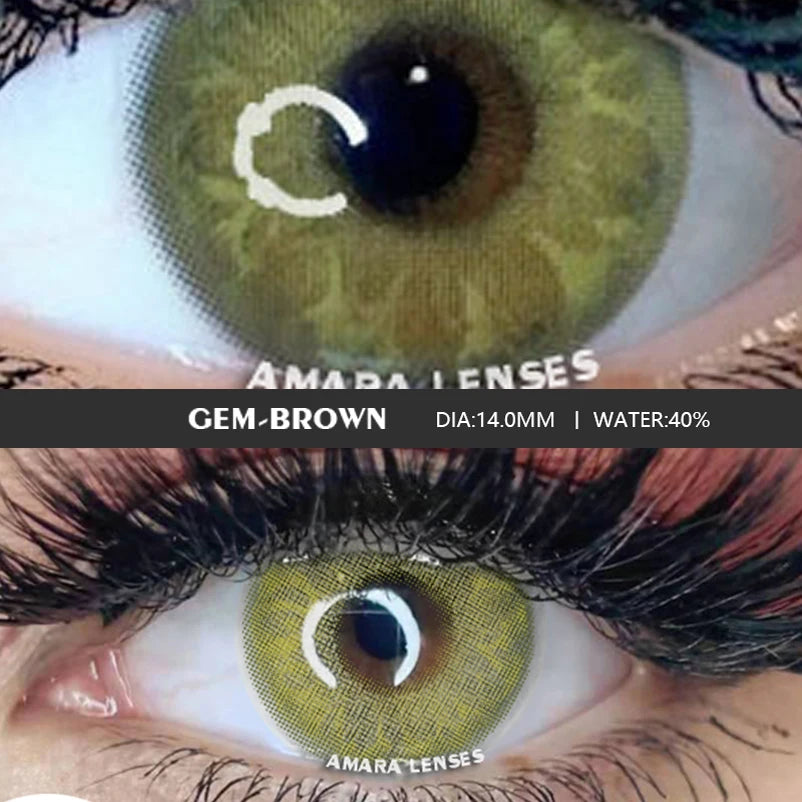 Ihomed Color Contact Lenses for Eyes 2pcs TAYLOR GRAY Green Colored Lenses Beautiful Pupil Yearly Makeup Cosmetic ContactLens