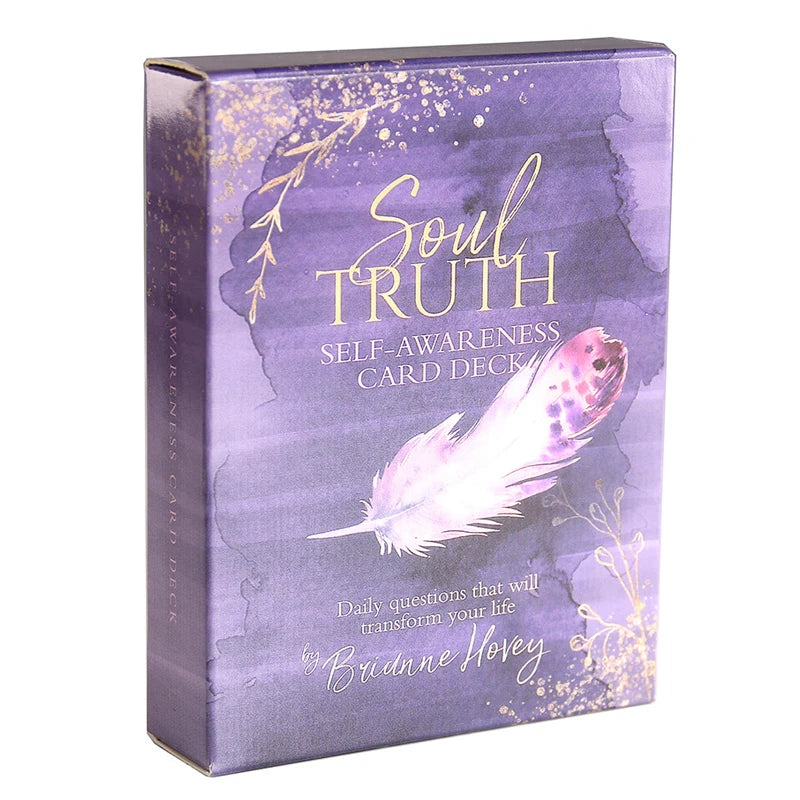 Ihomed 1 Box Soul Truth Self-awareness Tarot Cards for Family Holiday Party Favor Playing Board Games Cards Tarot Pack