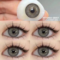 Ihomed New Lense Colored Contact Lenses Natural Look Brown Eye Lenses Gray Contact gray Lenses Fast Delivery Green Eye Lenses