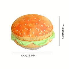 Ihomed 1 Realistic Hamburger Pillow Cushion 2-in-1 Foldable Integrated Cushion Fun Prank Gift Hamburger Pillow Large Plush Pillow Toy