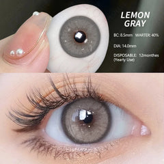 Ihomed 1 Pair NEW Colored Contact Lenses Green Eye Lenses Natural Brown Lens Fast Delivery Green Eye Lens Yearly Contacts Lens