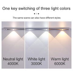 Ihomed Kitchen Light Under Cabinet Smart Motion Sensor LED Night Light USB Rechargeable Ultra thin Kitchen LED Bar Light 20cm/30cm/40cm