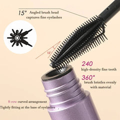 Ihomed Black Brown Mascara Waterproof Long Lasting Extension Eyelashes Lengthening Curling Mascara Purple Eyelash Makeup Cosmetic