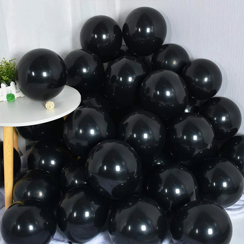 Ihomed 40pcs Black 32inch Number Foil Balloons 30th Happy Birthday Party Decorations Adult Women 30 Anniversary Wedding Globos Supplies