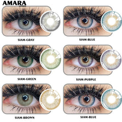 Ihomed 1 Pair Color Contact Lenses for Eyes Natural Brown Lenses Beauty Fashion Monet lense Blue Lenses Green Eye Contact