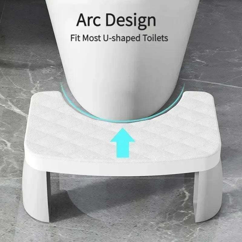 Ihomed 1 PCS Toilet Squat Stool Removable Non-slip Toilet Seat Stool Portable Squat Stool Home Adult Bathroom Accessories