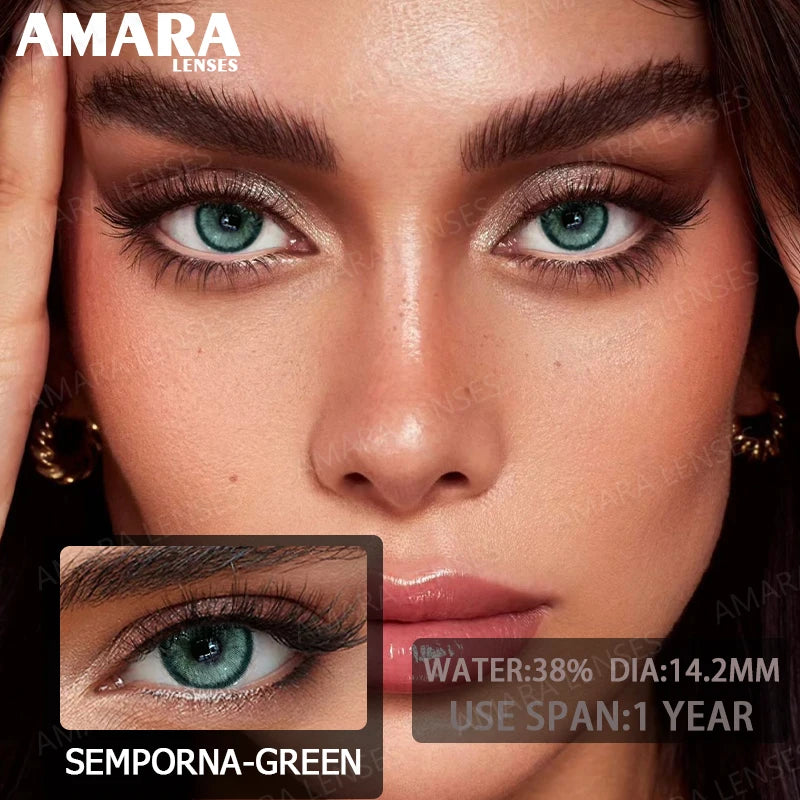 Ihomed Brown Colored Contact Lenses Natural Look Green Eye Lenses Gray Contact Gray Lenses Fast Delivery Green Eye Lens