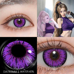 Ihomed 2pcs Cosplay Blue Contact Lenses Halloween Makeup Colored Contacts Lenses for Eyes Anime Eye Contacts Lens Red Lens