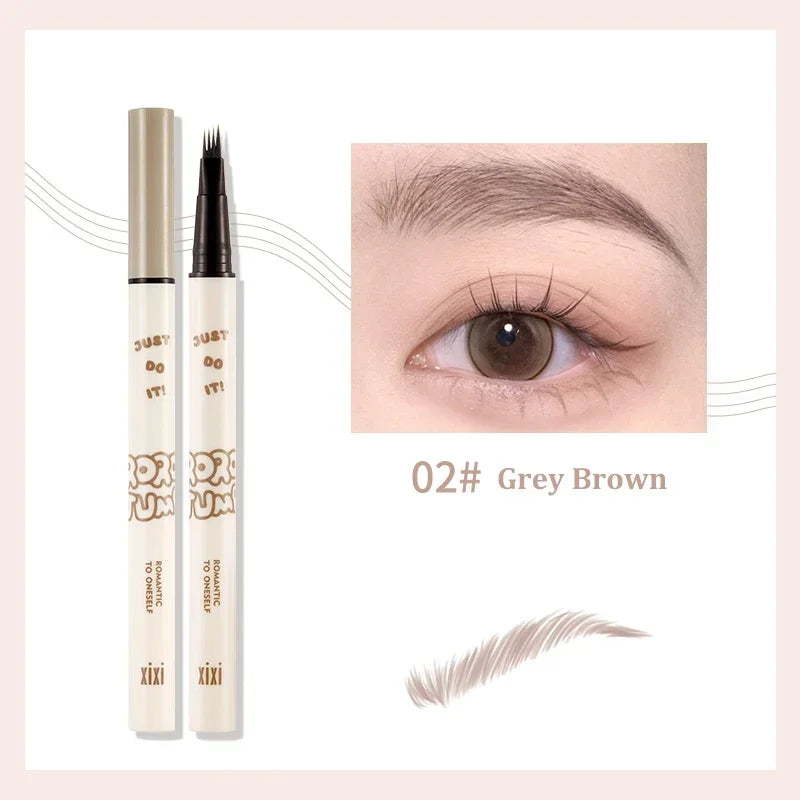 Ihomed Waterproof Four Claw Water Eyebrow Pen Natural Smooth Clear Roots 4 Point Head Liquid Eye Brow Liner Pencil Eye Makeup Cosmetic