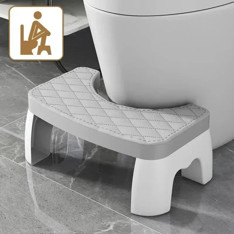 Ihomed 1 PCS Toilet Squat Stool Removable Non-slip Toilet Seat Stool Portable Squat Stool Home Adult Bathroom Accessories