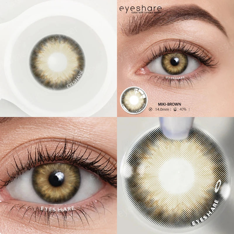 Ihomed Color Contact Lenses for Eyes 1 Pair High QualityNatural Colored Eye Lenses Sale Blue Lens Gray Eye Lenses