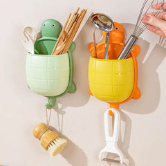 Ihomed Creative Cartoon Cute Turtle Storage Rack Toothbrush Holder Bathroom Storage Organizer Toothbrush Storage Racks Kitchen Supplies