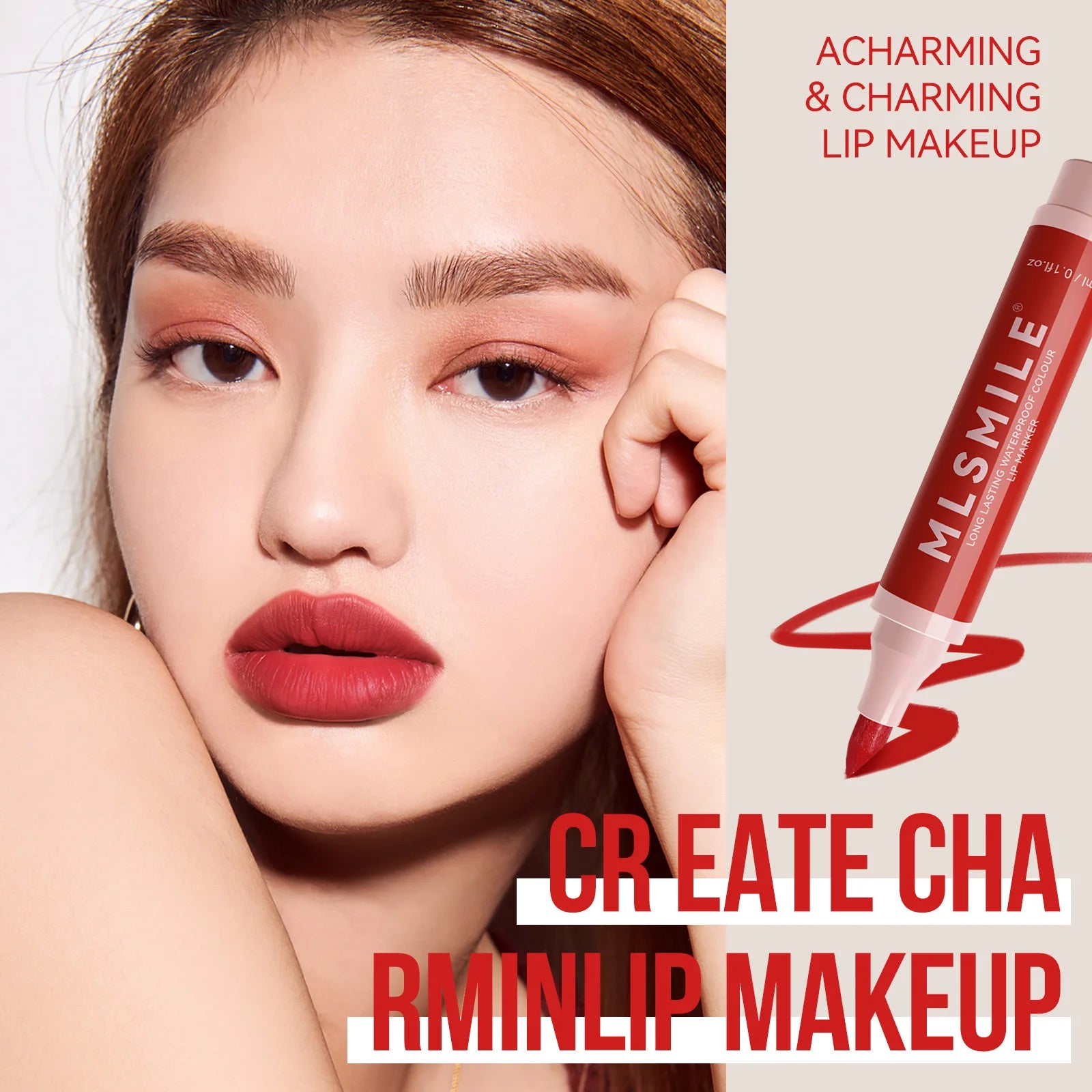 Ihomed Nude Brown Matte Lipstick Marker Pen Solid Lip Gloss Waterproof Long Lasting Lipstick Pencil Lip Liner Pen Lips Makeup Cosmetics