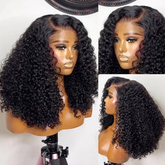 Ihomed Glueless Loose Water Wave Bob Wig Lace Frontal Human Hair Wigs For Women Ready To Go Brazilian Deep Wave Bob Wigs On Clearance