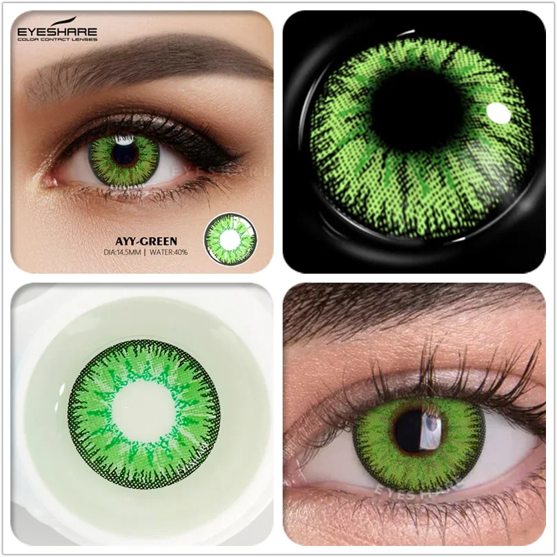 Ihomed 1 Pair Cosplay Contact Lenses Beautiful Pupil Eye Cosmetic Colorful Contact Lenses Halloween Yearly Eyes Contact Lens