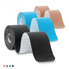 Ihomed 1 Roll 5cm*5m Elastic Kinesiology Tape Athletic Recovery Elastic Tape Muscle Pain Relief Kneepads Fitness Sports Protector