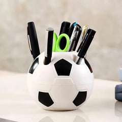 Ihomed 1pc Plastic Pen Holder Multi-functional Pen Holder Cartoon Football Pen Holder Office Football Pen Holder