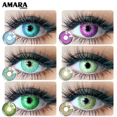 Ihomed Anime Cosplay Color Contact Lenses for Eyes Blue Black Halloween Lenses Colored Contactlen Yearly Colorful Contacts